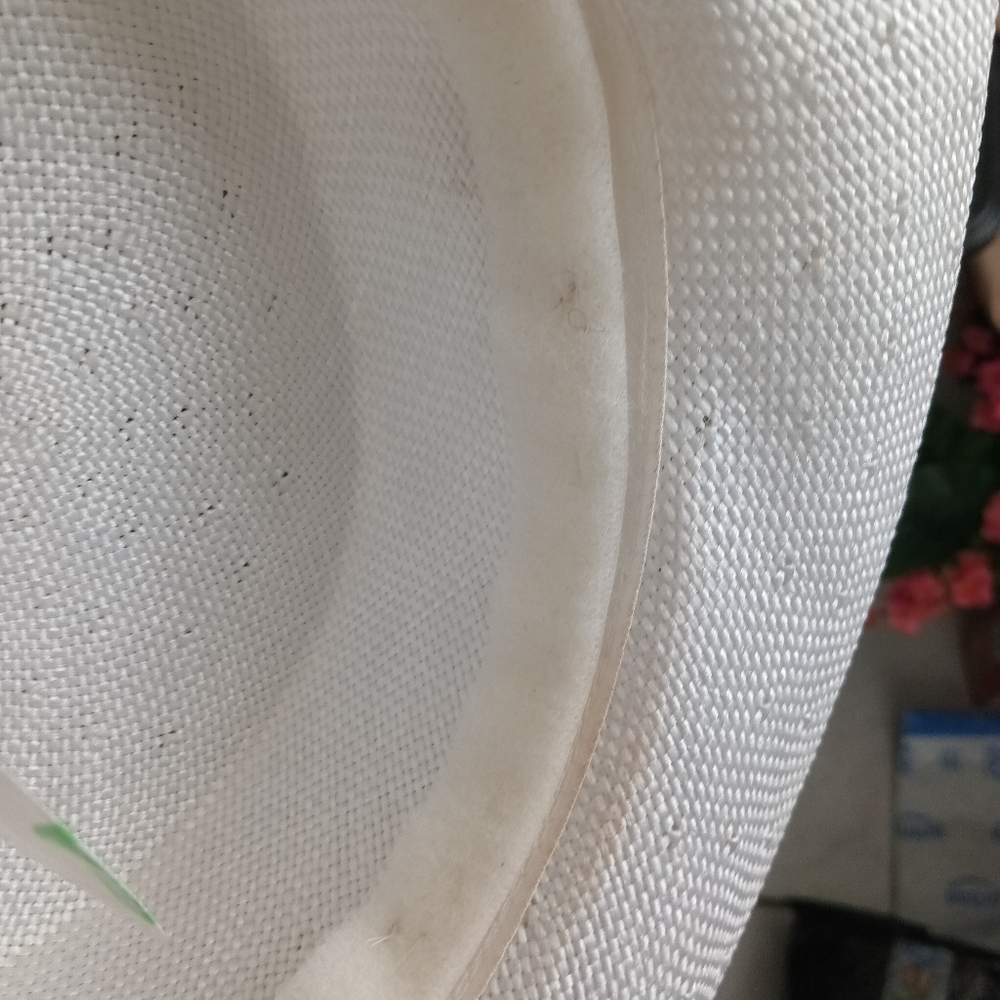 Easter Church White Straw Embellished Toil Church Hat - Picture 7 of 9